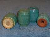 Frankoma barrel shakers compared